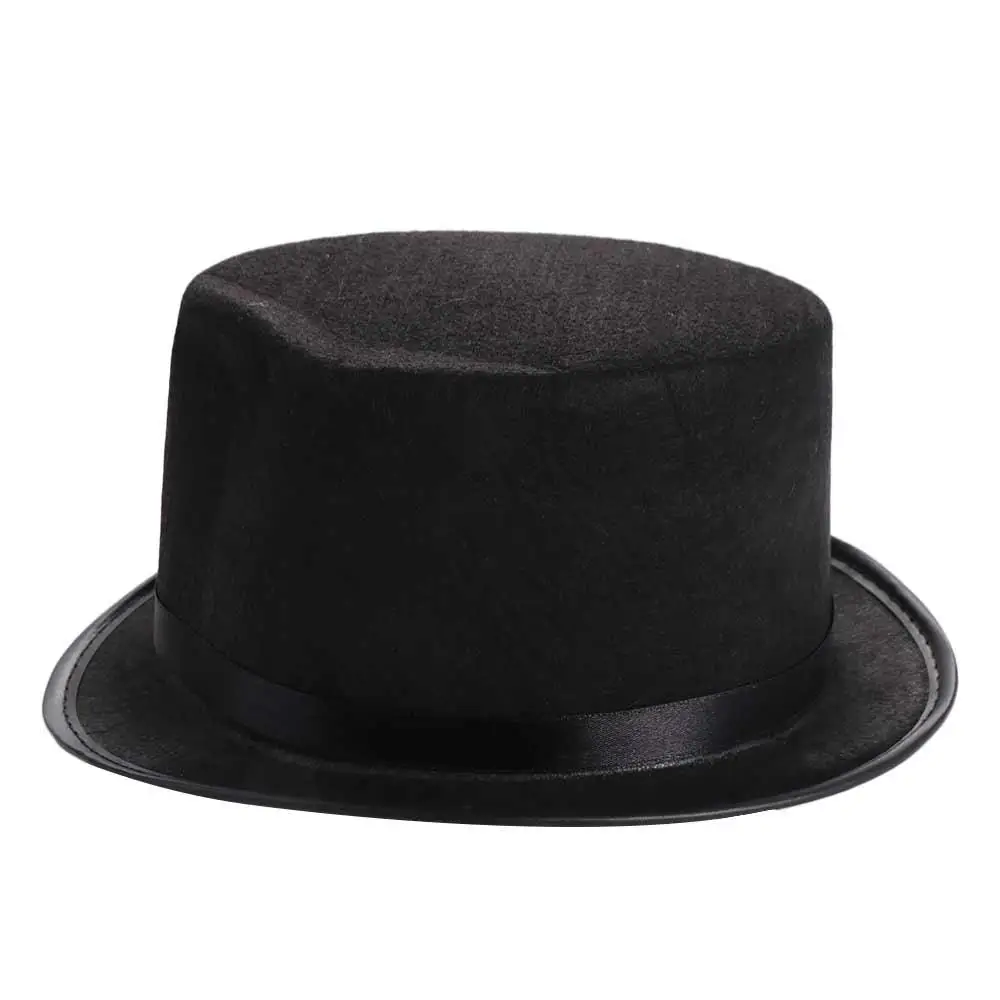 Retro Top Hat Magician Black Color Hat Costume Cosplay Halloween Props Party Supplies Steampunk Circus Ringmaste Role Play