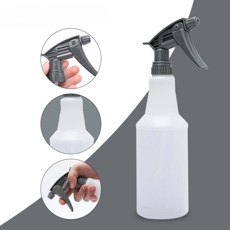 

KMIND 800ML Portable Spray Bottle Refillable PE/Plastic Empty Container Atomizer Adjustable Nozzle for Car Garden Irrigation