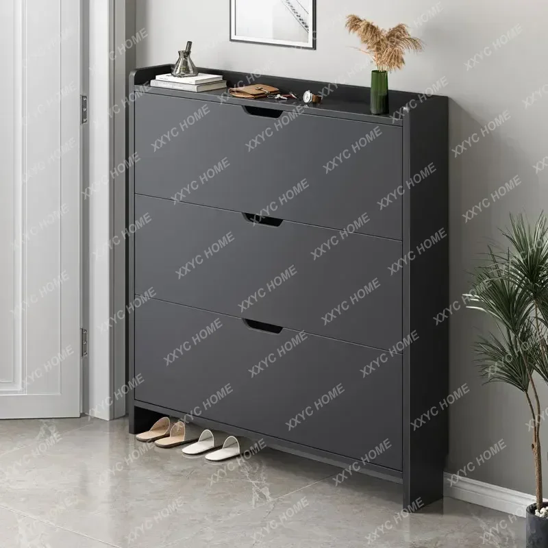 

Shoe Rack Cabinet Black Designs Indoor Organiser Shoe Cabinet Drawer Storage Scarpiera Salvaspazio Home Furniture