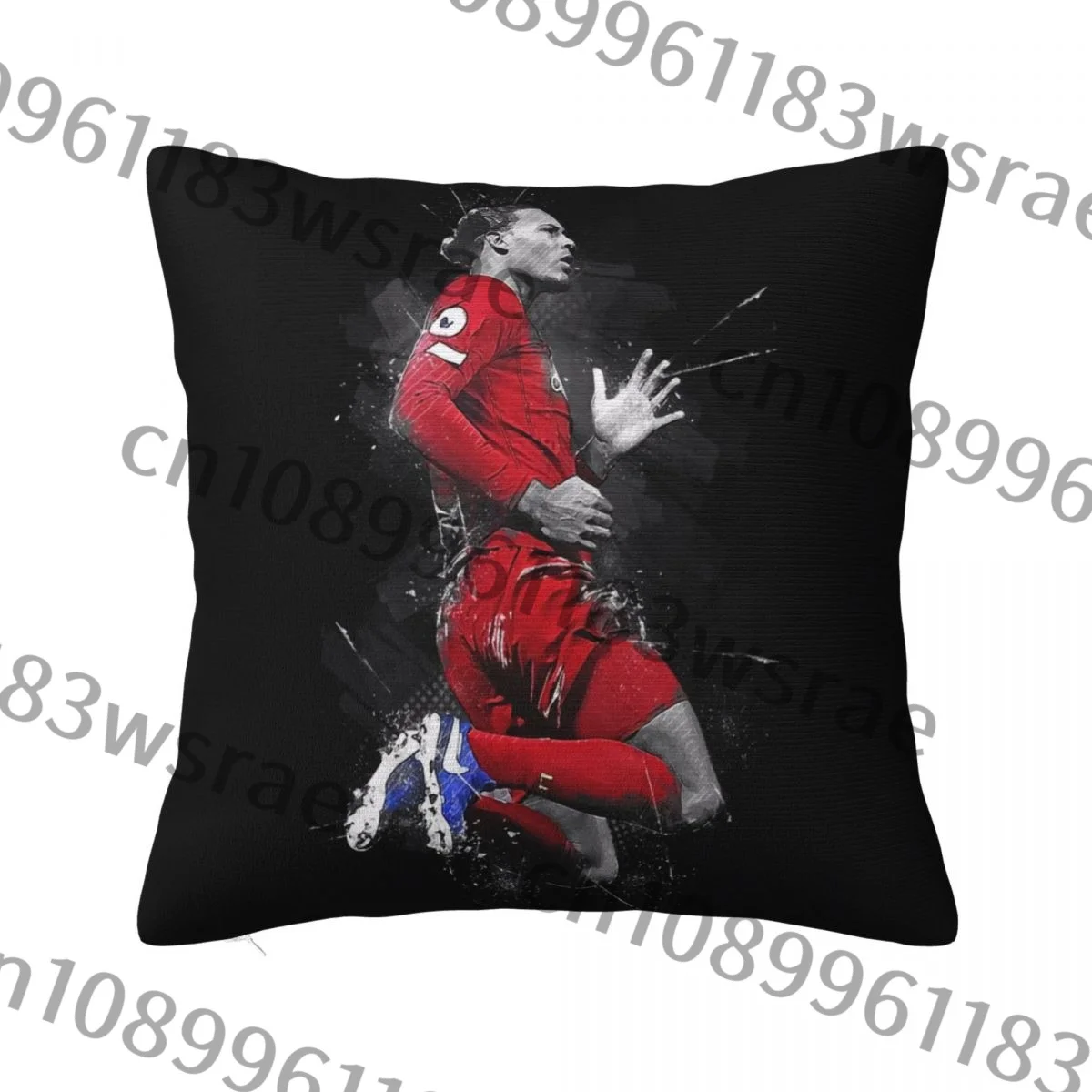 Art Virgil Van Dijk Illustration A Pillow Case