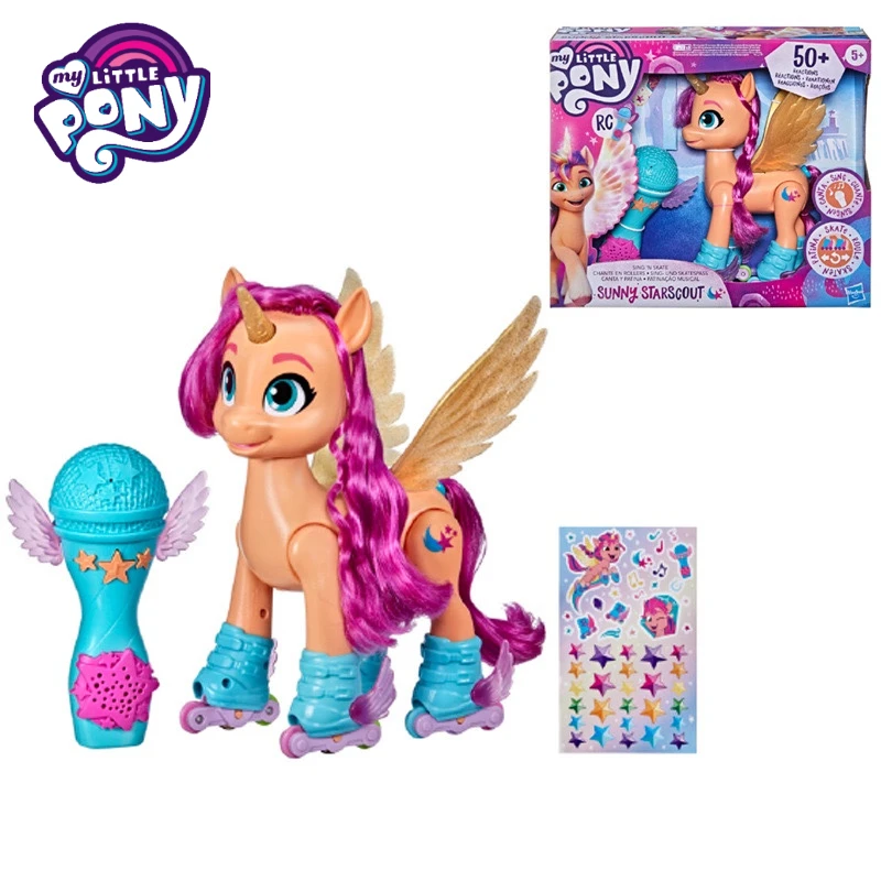 

Hasbro My Little Pony G5 фильм катание на роликовых коньках СОЛНЕЧНАЯ натуральная детская игрушка для девочек милый кавайный подарок на день рождения и Рождество украшение