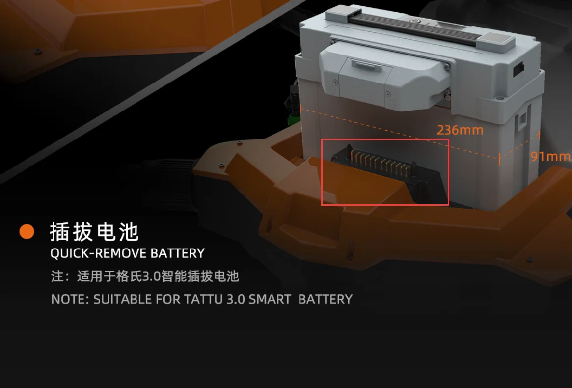 1PCS Tattu 3.0 smart battery Adapter Quick remove battery Power Plug for EFT G630 G620 G420 MOLEX Agricultural Spraying Drone