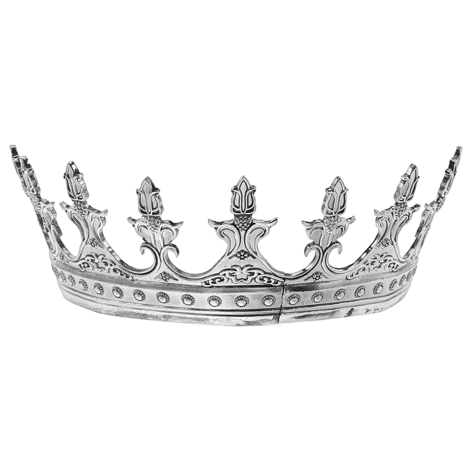 

Vintage Crown Headpiece Royal King Costume Rhinestone Queen Tiara Crystal Party Bridal Wedding Men Women Unisex Comfortable