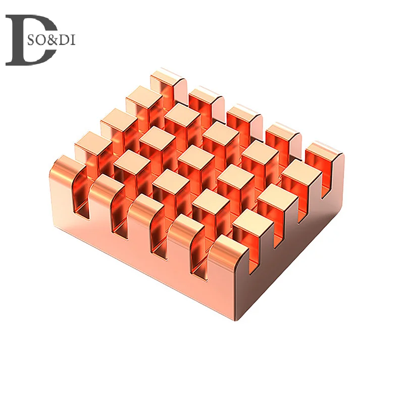 1/8 stücke Für Motherboard Grafikkarte Soundkarte Chip Kleine Kühlkörper Grafiken Speicher Kühlkörper Reinem Kupfer Kühlkörper