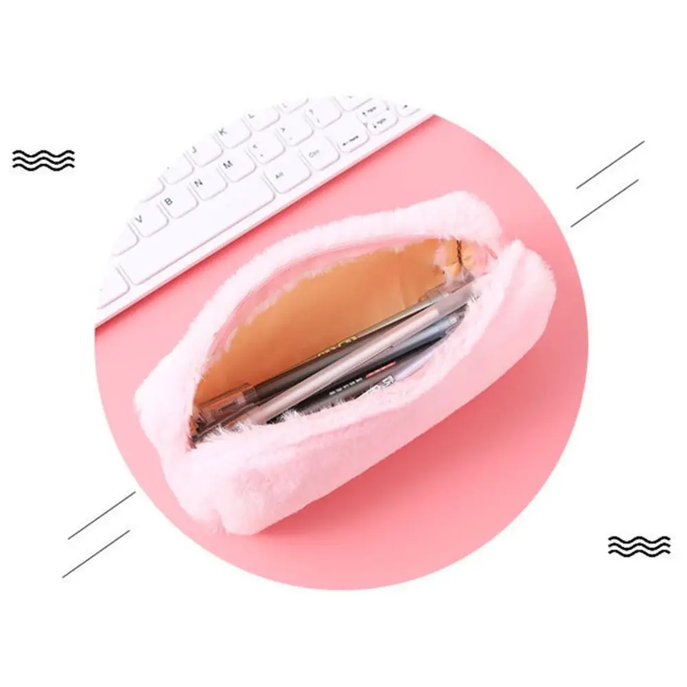 

Милая однотонная сумка для ручек, большая вместительная многофункциональная коробка для ручек, сумка для хранения, студенческий подарок