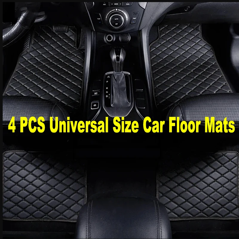 

4 PCS Universal Size Artificial Leather Car Floor Mats for Bmw 3 Series E21 E30 E36 E46 E90 E91 E92 I3 Car Accessories Carpets
