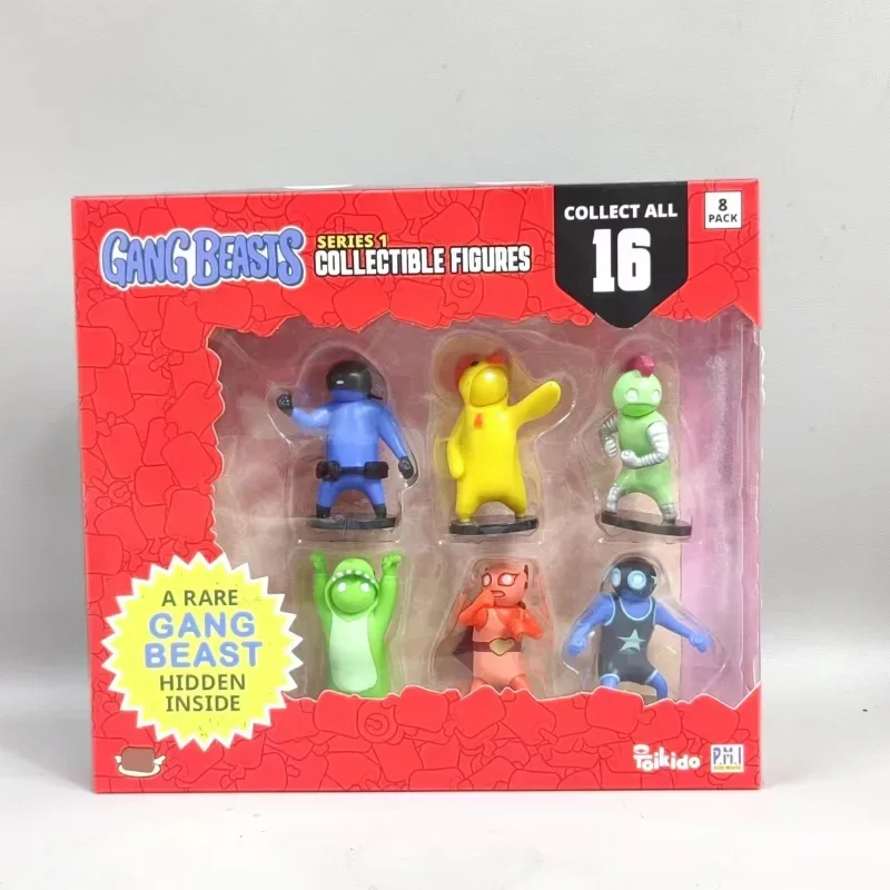 Gang Beasts Cute Little Men Model  Action Figure Tabletop Decoration Toy