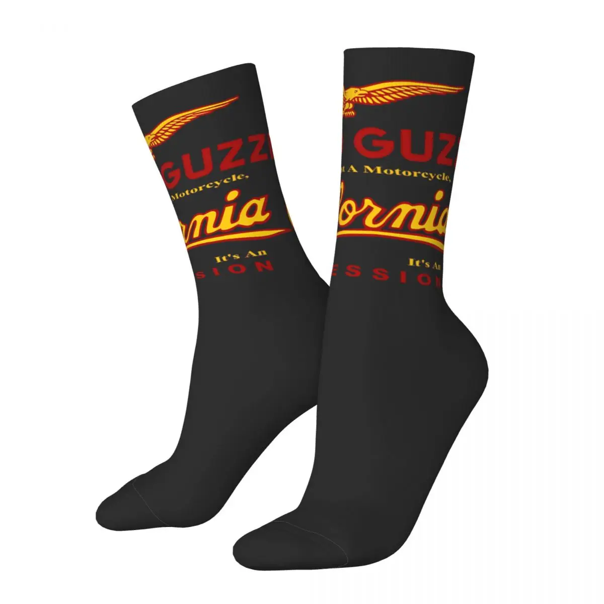 Hip Hop Retro Killer Crazy Men's compression Socks Unisex Guzzis Street Style Seamless Printed Funny Novelty Happy Crew Sock