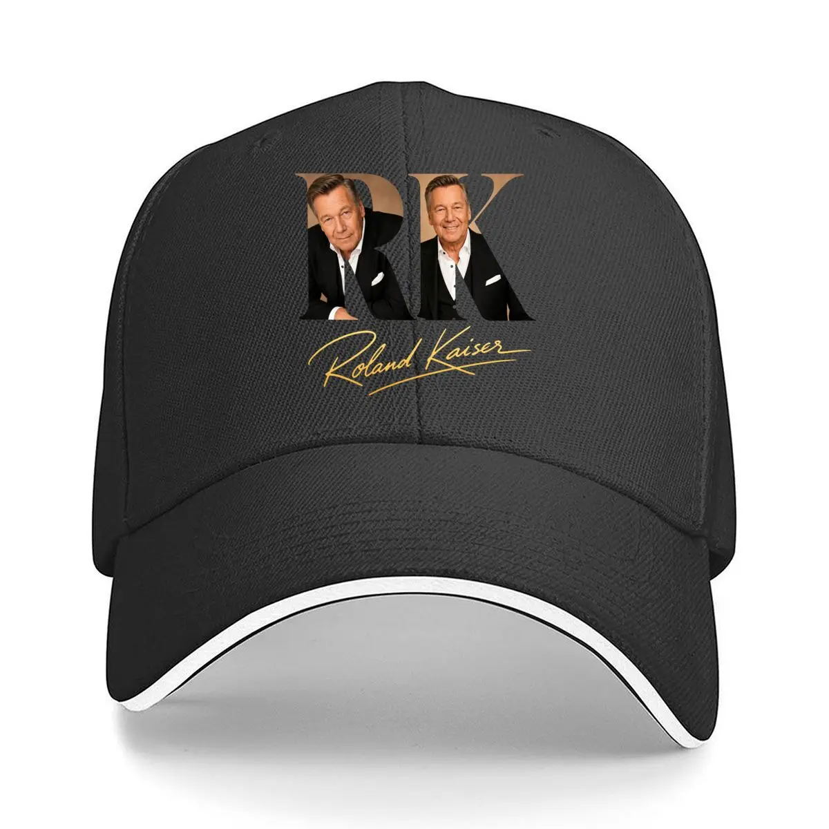 Roland Kaiser RK Signature Portrait Hip Hop hat Fashion Outdoor Sports Sandwich Baseball Cap