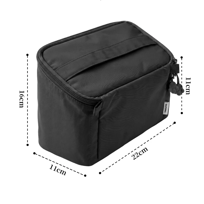 Large Capacity Makeup Organizer Bag Travel Cosmetic Storage Pouch Portable Toiletry Bag with Dividers for Brushes Skincare