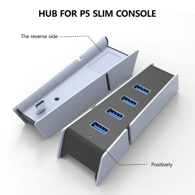 Charging Extender Game Accessory 4 USB2.0 Port & 1 USB3.0 & 1 USB C W8KE