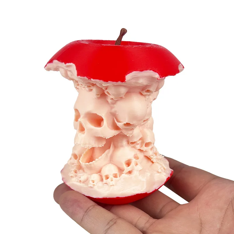 الجمجمة التفاح هالوين الديكور 3D الطباعة المنزل الحرف زخرفة الإبداعية هدية الفاكهة نموذج الأطفال هدية الشكل