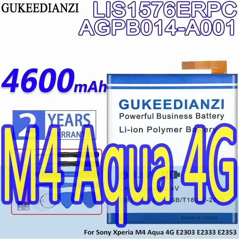 

Mobile Phone Battery LIS1576ERPC AGPB014-A001 4600Mah For Sony Xperia M4 Aqua 4G E2303 E2333 E2353