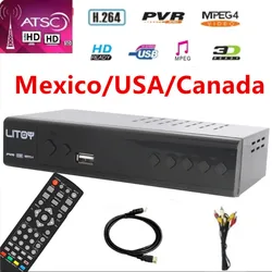 USA/CA/ Mexico Digital Tv Converter Box ATSC 1080P Tv Tuner with Hdmi Output TV Recording&Playback Set-top Box Channels