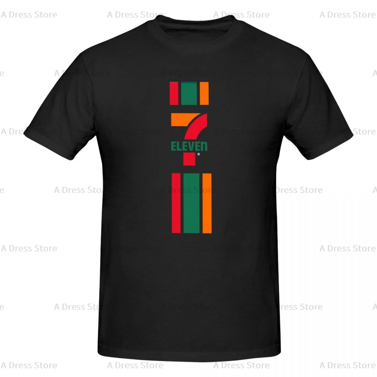 

Seven Eleven Men's round neck T-shirt,Modern,Oversized print Tee Shirt,Short Sleeve T shirt all the year round Gift