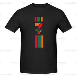Seven Eleven Men's round neck T-shirt,Modern,Oversized print Tee Shirt,Short Sleeve T shirt all the year round Gift
