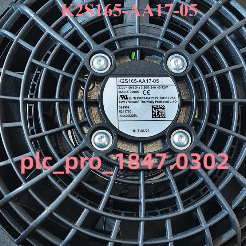 1PC Brand New K2S165-AA17-05 Cabinet Fan 230VAC 40/42W Fast Delivery