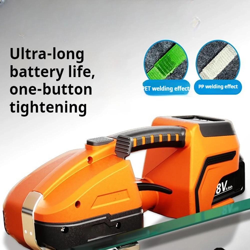 Portable Electric Strapping Tool Compact and Convenient Fully Automatic Plastic Steel Band/PP Band Hot Melt Brick Factory Strapp