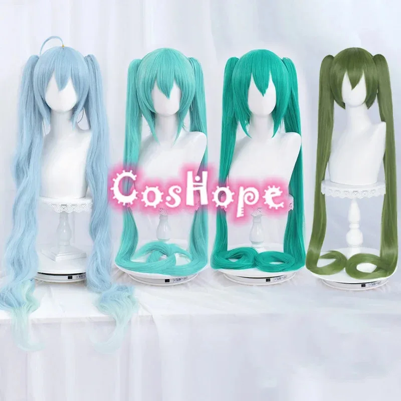 

110CM Wig with Double Ponytails Wig Girls Long Straight Cosplay Wig Synthetic Hair Wig Halloween