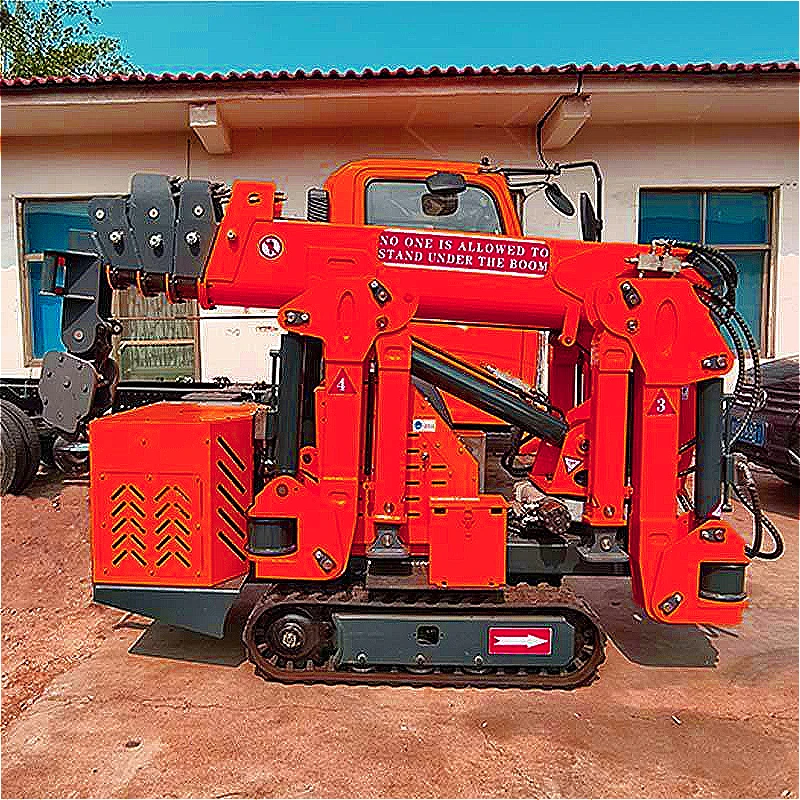 Mobile Spider Crane Crawler Tracked 1.5 Ton Spider Crane Indoor Lifting 1.2T 2T 3T 5T Small Lifting Spider Crane for Bulgaria