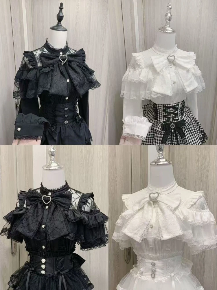 Japanese Women Formal Wear - Blusas Casuales de Mujer con Encaje