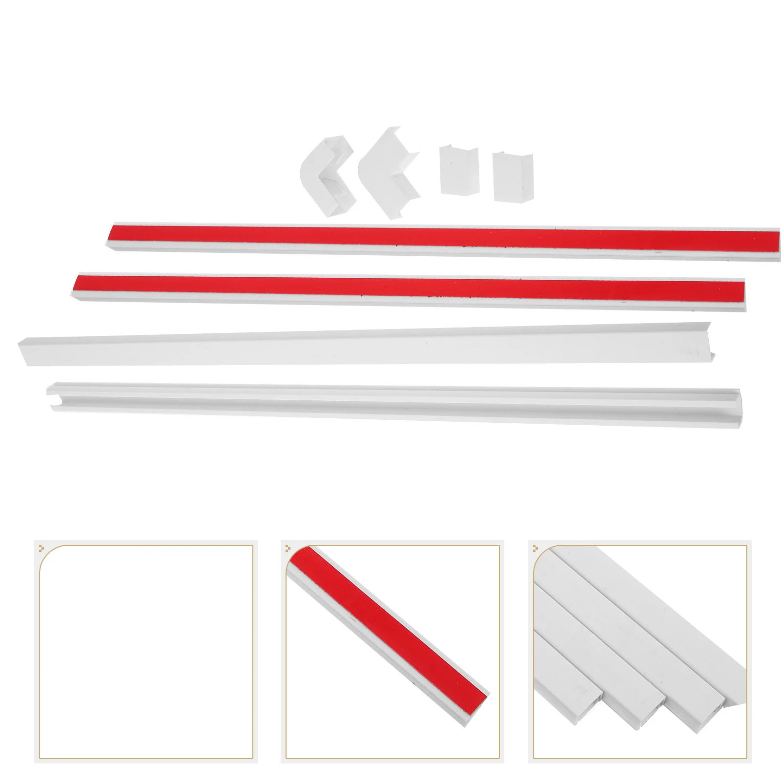 

Cable Hider Wall Strip Mount Wire Cover Quick Installation for Tidy Cable Management Solution Cord Covers for Wall Mounted