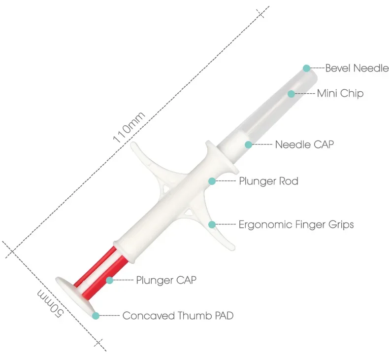 20pcs ISO 1.4*8mm 134.2khz Microchip Injector Animal Id Tag Chip RFID Transponder Syringe for fish livestocks