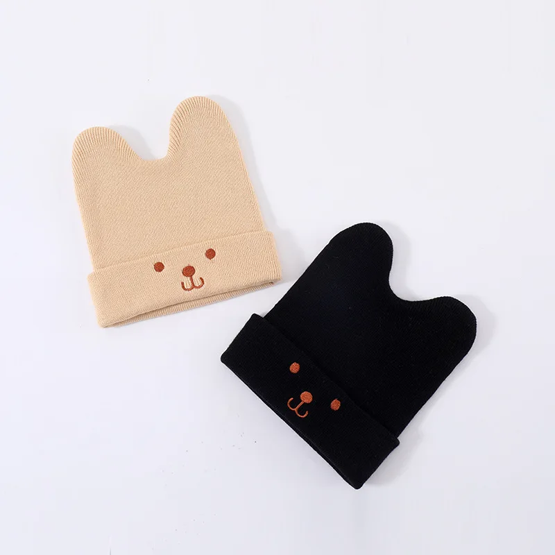 

BabYa Winter Cute Baby Knitted Hat Warmth Wind Ear Protection Kids Beanie Hats BABI Knit Newborn Hat 0-3Y