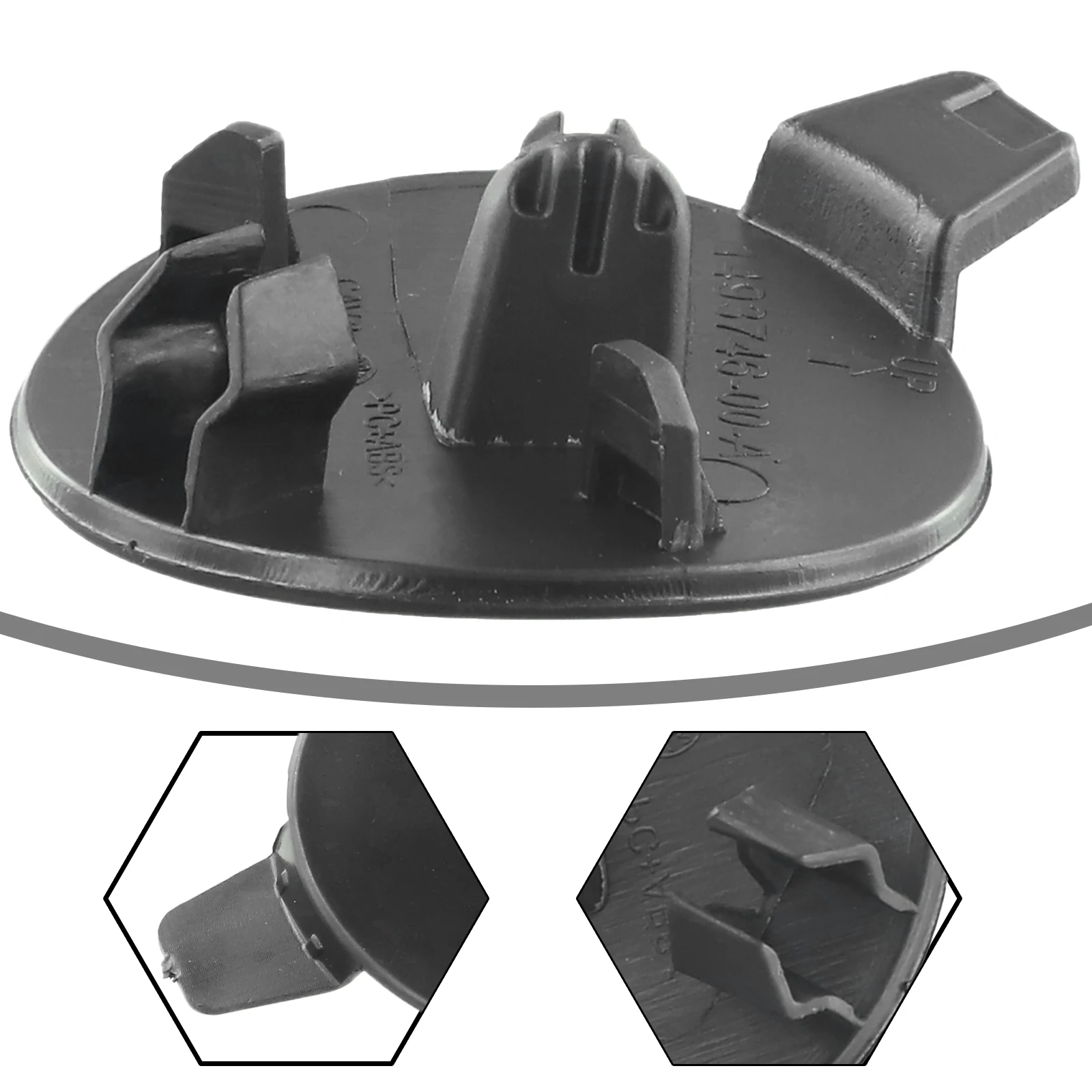 Front Bumper Tow Hook Eyecap Suitable for Tesla For Model Y from Year For Models 21 to 22 Strong Plastic Material