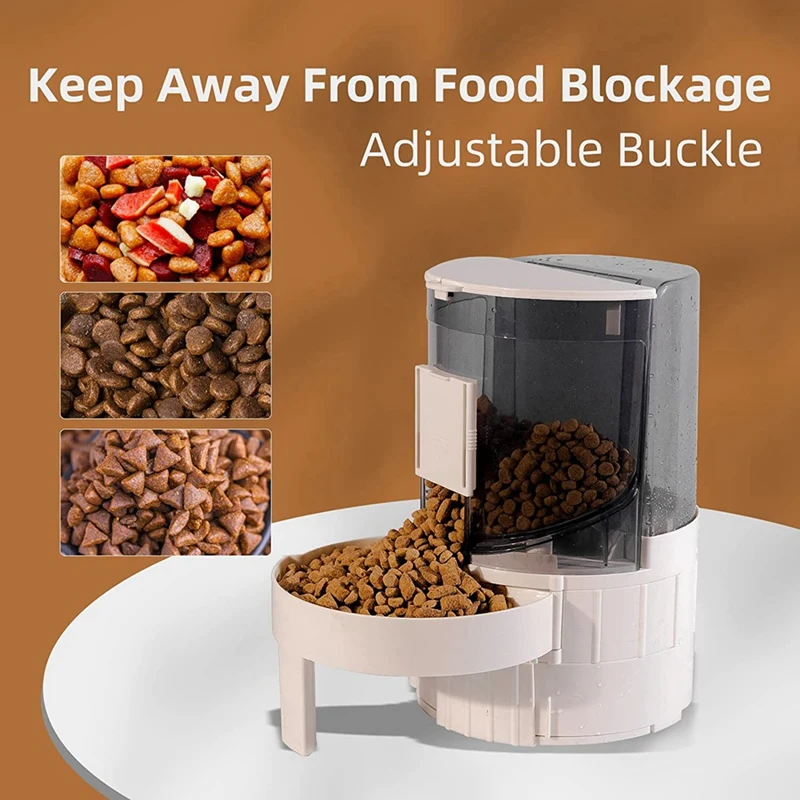 ABPP-Comedero automático para mascotas y dispensador de agua, juego de dispensador de agua para mascotas por gravedad de almacenamiento giratorio con tazón de comida y agua para perros