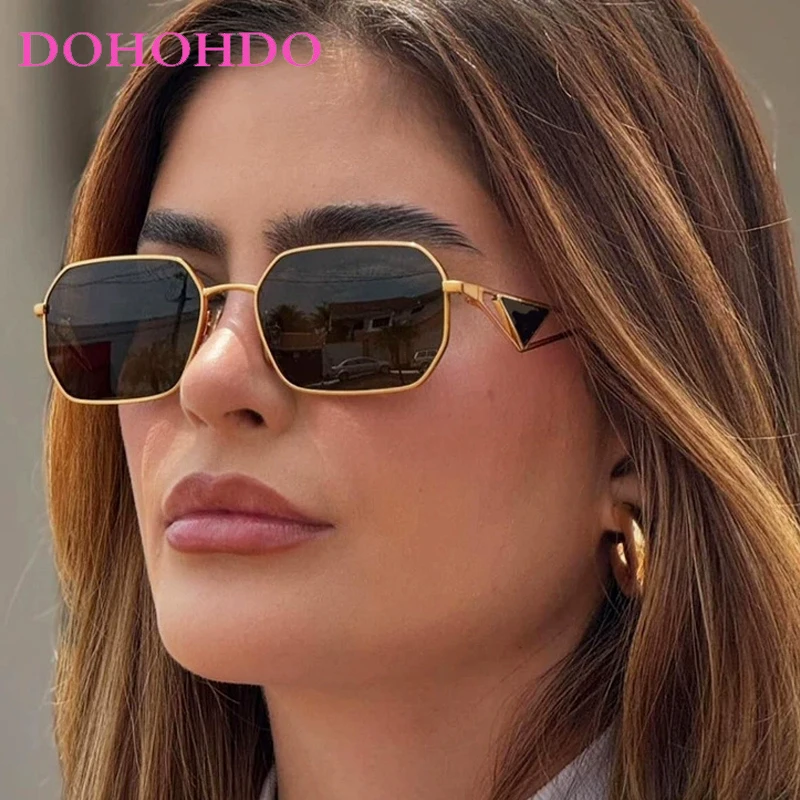 

Trendy Square Metal Leg Women Sunglasses Brand Design Retro Men Sunglass Fashion Shade Female Outdoor Drive Travel Eyewear UV400