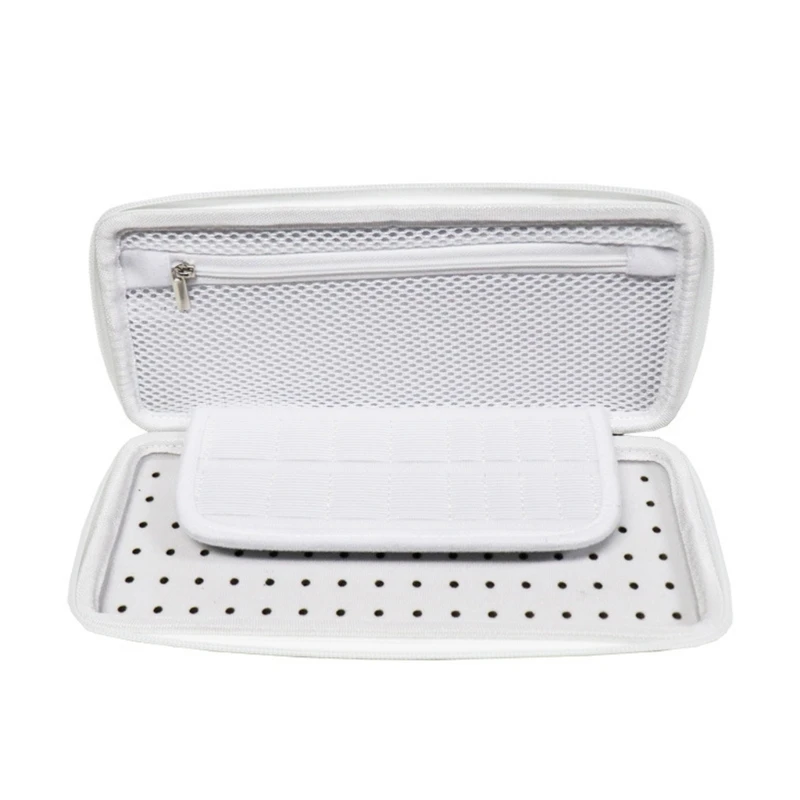 Spacious Golf Glove Storage Box Case EVA And Nylon Blend For Long Time Use White 4XBB