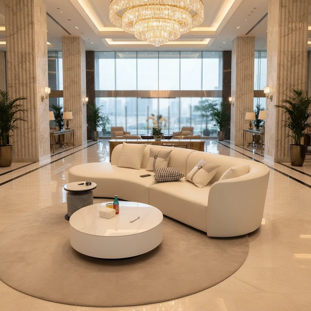 #Sofa Living Room Minimalist Modern Sofa Coffee Table Set Hotel Beauty Salon Reception Curved Sofa Modular Chaise Lounge
