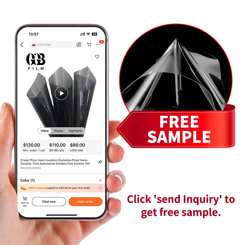 초색상 무광 자동차 랩 비닐 자가 접착 PET 색상 변색 바디 코팅 광택 TPU 색상 변경 필름