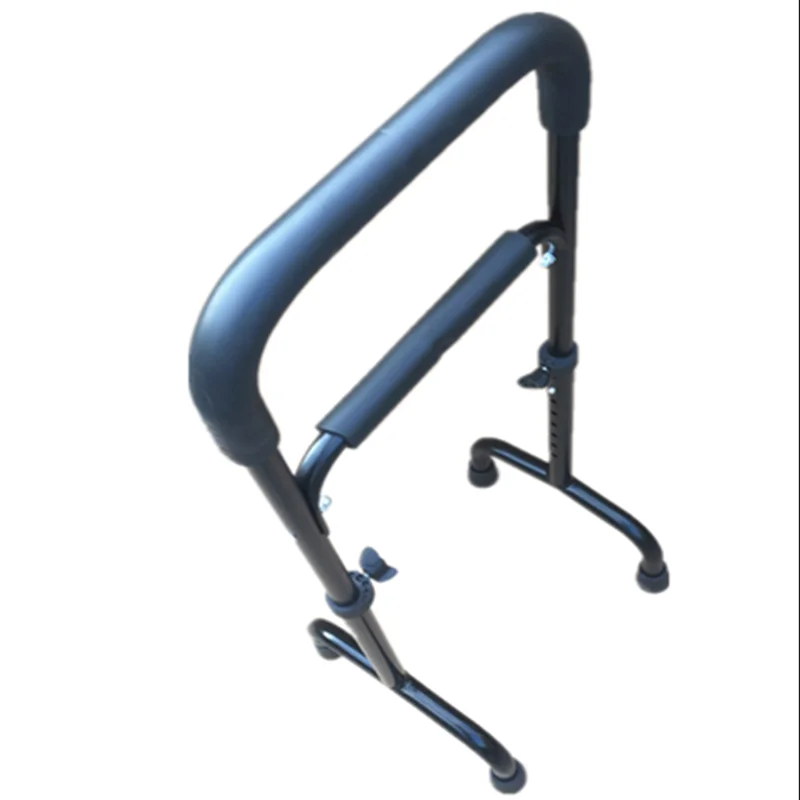 The elderly walker walking cane armrest adjustable auxiliary stand up four feet non-slip iron crutches