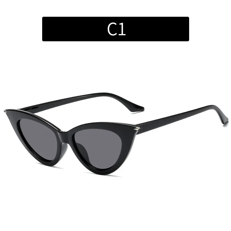 Women\'s luxury brand cat-eye sunglasses High-quality trendy daily street wear clothing Men\'s UV protection driving sunglasses