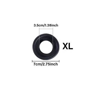ملحقات مضخة القضيب الدائري الأسود القضيب الدائري تكبير فراغ مضخة موسع قطع غيار لعبة الجنس للرجال أعلى 12 استبدال مبيعات القضيب موسع - No2