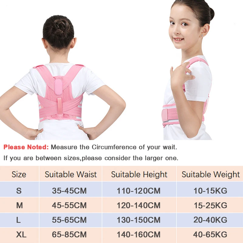 Children Back Posture Corrector Orthopedic Corset Shoulder Lumbar Wasit Support Correction For Kids Teens Straighten Upper Belt
