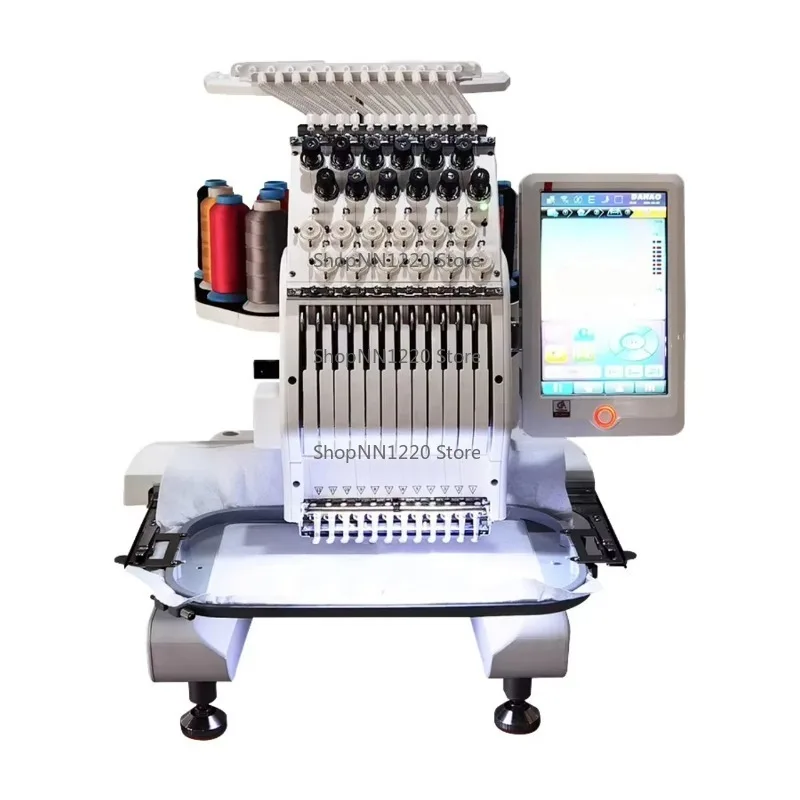 Single Head Mini Cheap Hat Computer Embroidery Machines 200*300 mm for Sale