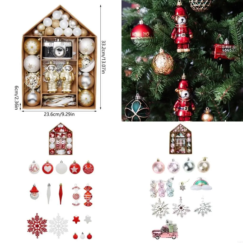 

Рождественские безделушки Рождественская елка безделушки коробка посылка украшения рождественской елки рождественские подвесные