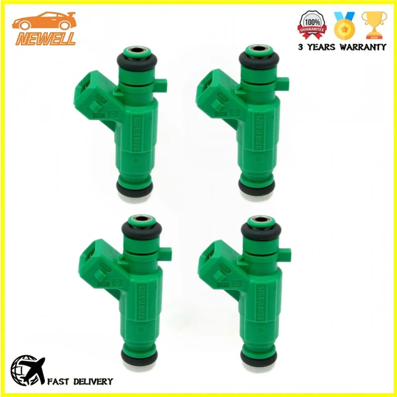 

4pcs 0280156025 1984E6 96353649 31049 FI1148 Fuel injector For Peugeot C2 C3 206 106 For Citroen Saxo AX 1.1 Set