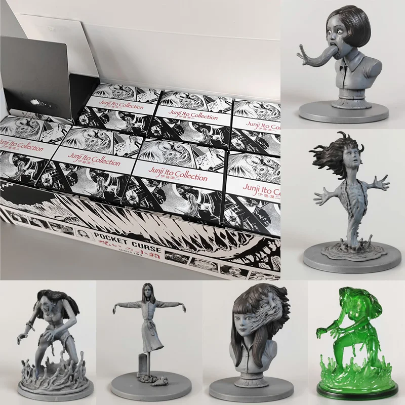 

Оригинальная коллекция Junji Ito, карманная серия Curse, слепая коробка, креативное существо, Monster Horrable, коллекция игрушек, орнамент, подарки для детей