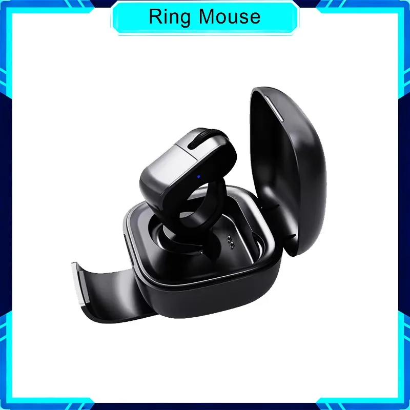 

Миниатюрная перезаряжаемая Bluetooth-мышь Ring Mouse, легкая, с двумя режимами работы (2.4G и Bluetooth), для телефона, ПК, iPad