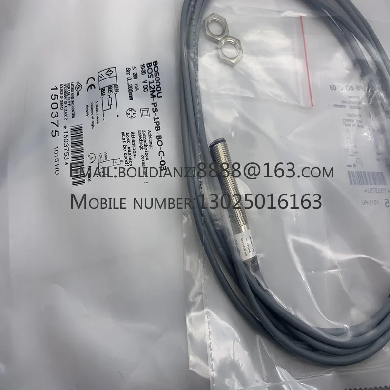 Novo sensor fotoelétrico do interruptor, BOS000U BOS 12M-PS-1PB-BO-C-03