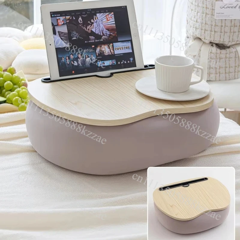 ‌Magnetic Snap-On Lap Desk Memory Foam Cushioned Laptop Tray Ergonomic Study Table for Bed/Couch/Dorm Anti-Slip Book Holder