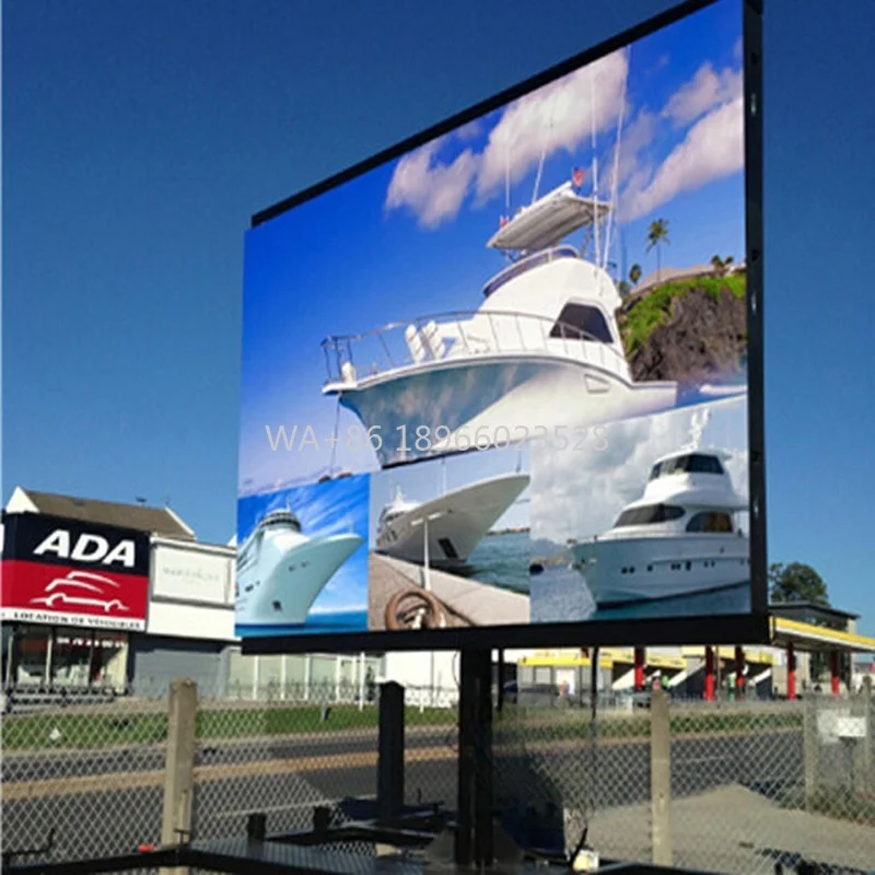 

Экономичный P2.5 P3 P4 P5 P6.67 P8 P10 Водонепроницаемый железный шкаф Открытый светодиодный экран Большая рекламная светодиодная панель