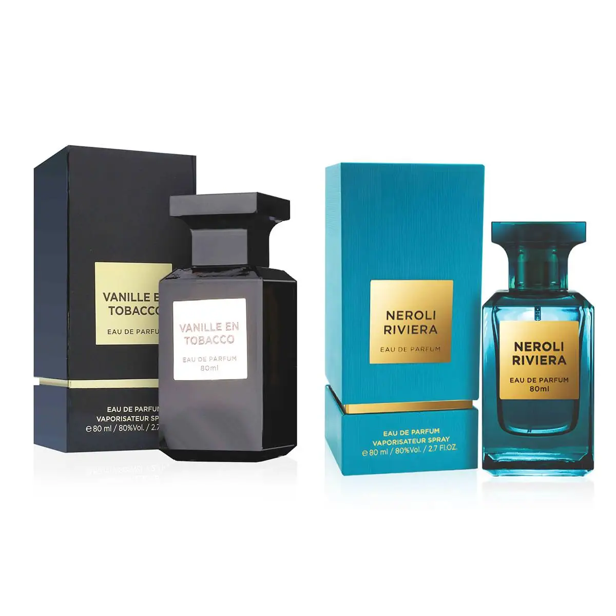 Unisex arabic perfume vanilla en tobacco fragrance world 80ml | Neroli riviera eau de parfum 80ml woody, long-lasting fragrance for men and women