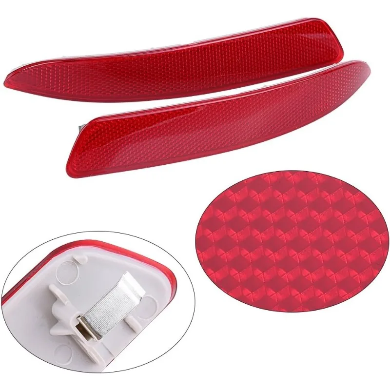 

1 Pair for BMW X5 E70 2003‑2013 Rear Bumper Side Marker Light Reflector Left Right Lamp Replacement 63217158949 63217158950