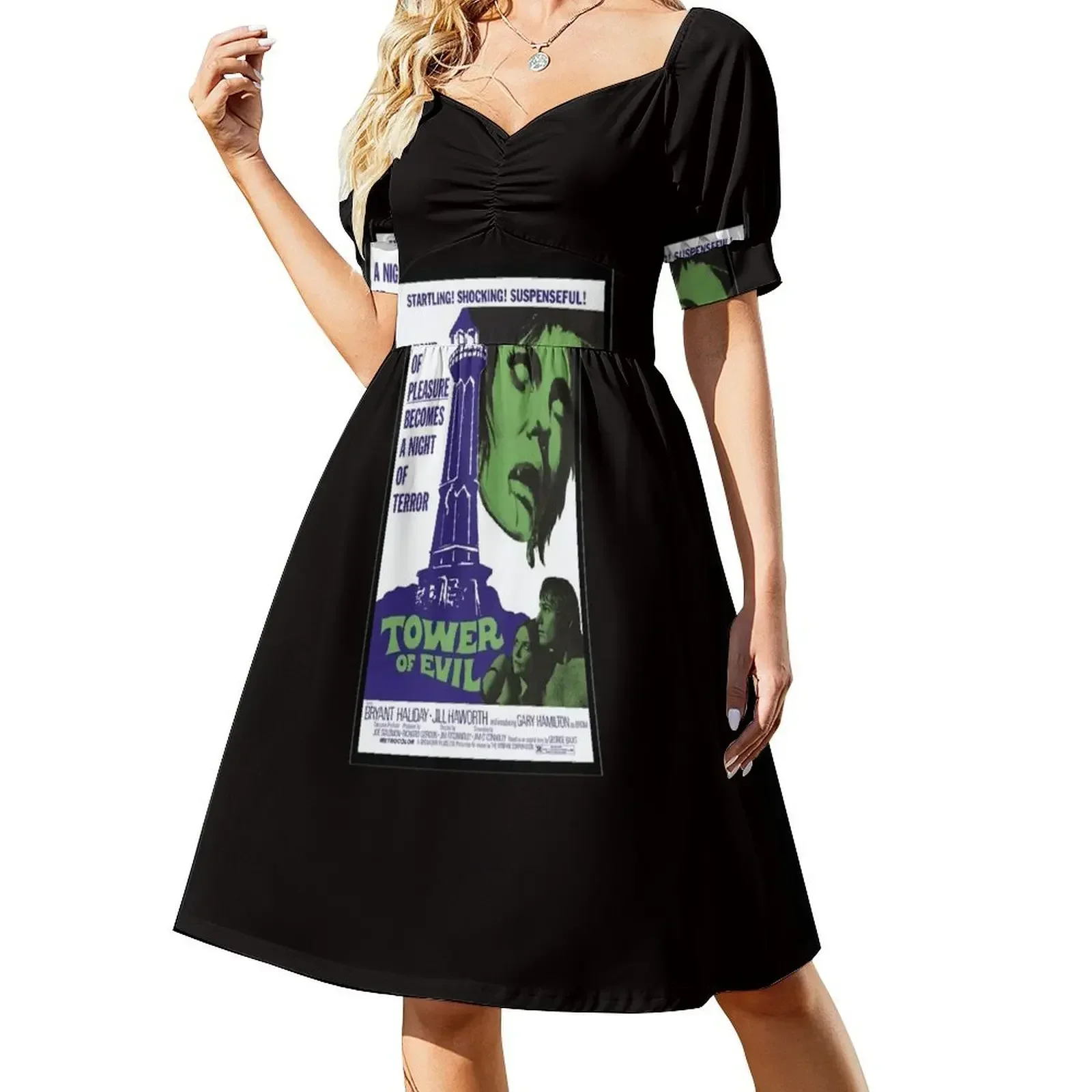 

TOWER-OF-EVIL Short-Sleeved Dress birthday dresses for women dresses summer Dress