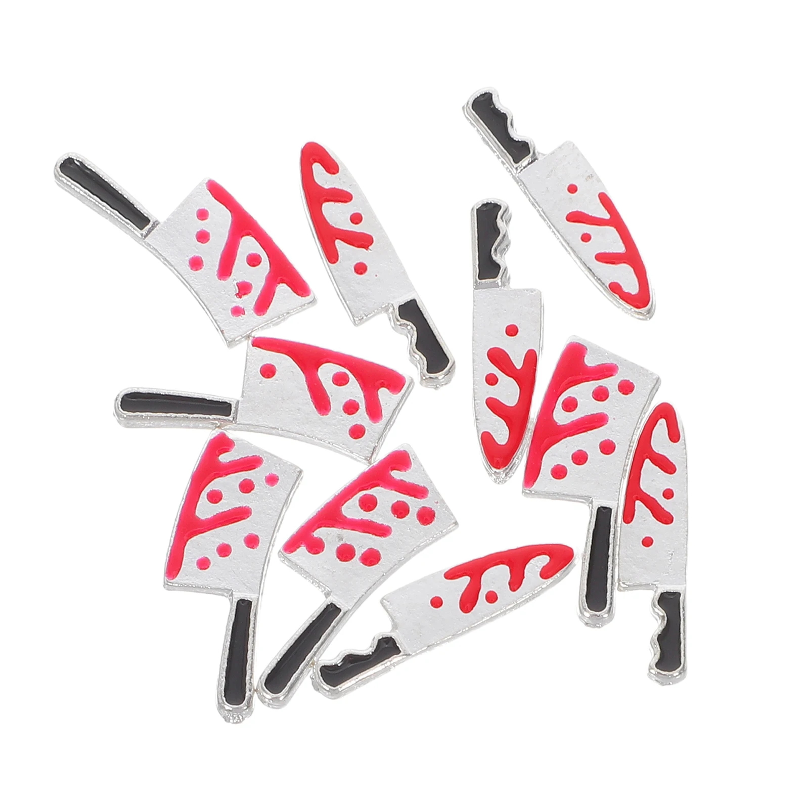 

10Pcs Halloween Nail Ornaments Metal Art Studs Novelty DIY Decorations for Daily Use and Events Halloween Nail Charms